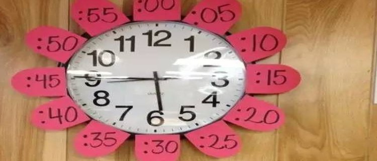 幼儿园科学区自制手工玩教具：认识时钟