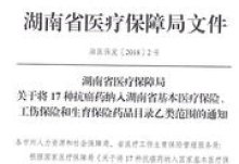 湖南省关于执行《国家基本医疗保险、工伤保险和生育保险药品目录（2022年）》的通知